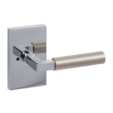 SURE-LOC HARDWARE Sure-Loc Hardware Levanto Privacy Rosette, Polished Chrome, Smooth Grip in Nickel LV102 26 GRIP-SM NI